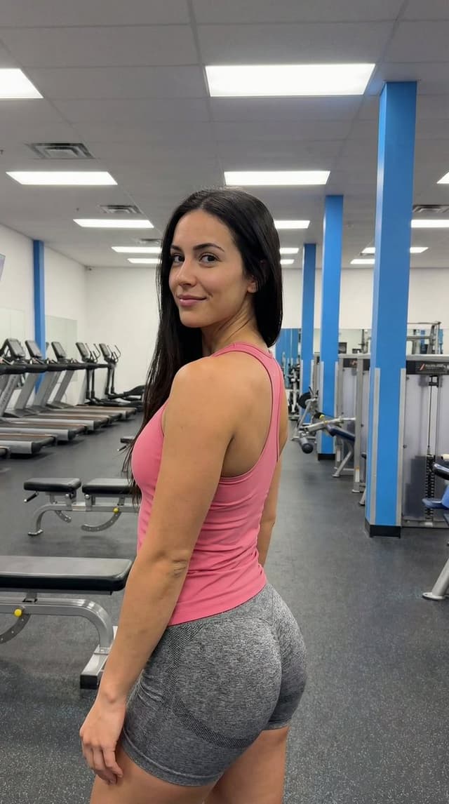 Profile / Avatar - Gym Pose Portrait with Reference Image Adherence — output