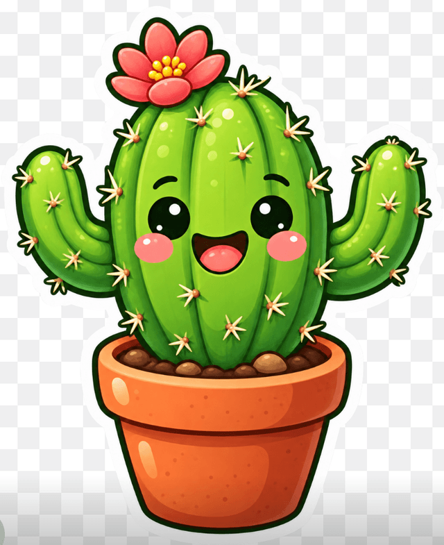 Game Asset - Cute Cactus Sticker — output