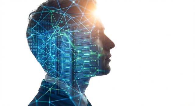 YouTube Thumbnail - Double Exposure Portrait of an AI Engineer — output
