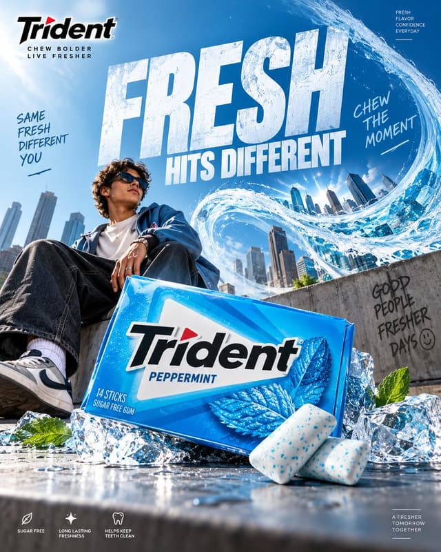 Product Marketing - Trident Advertising Poster Concept — output