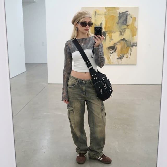 Art Gallery Mirror Selfie Fashion Editorial — output