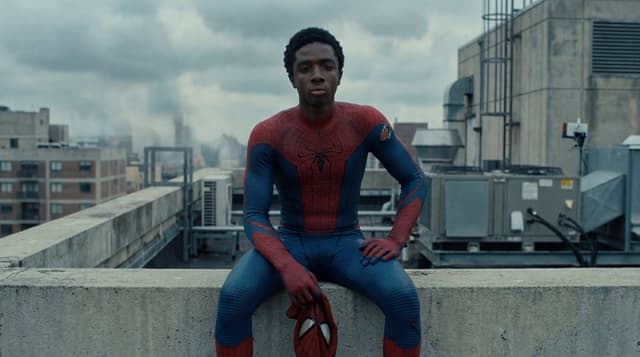 Comic / Storyboard - Photorealistic Superhero on Skyscraper Rooftop — output