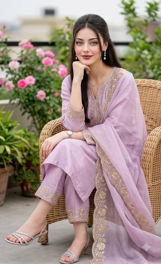 Product Marketing - South Asian Garden Fashion Portrait — output