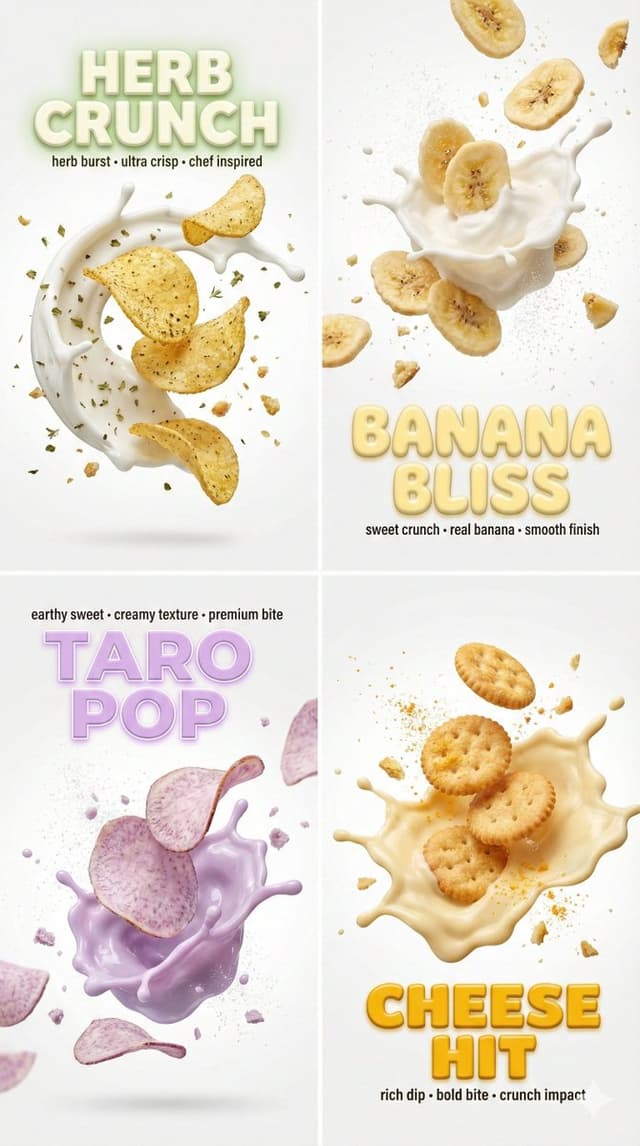 E-commerce Main Image - Macro Food Photography with 3D Text Overlays — output