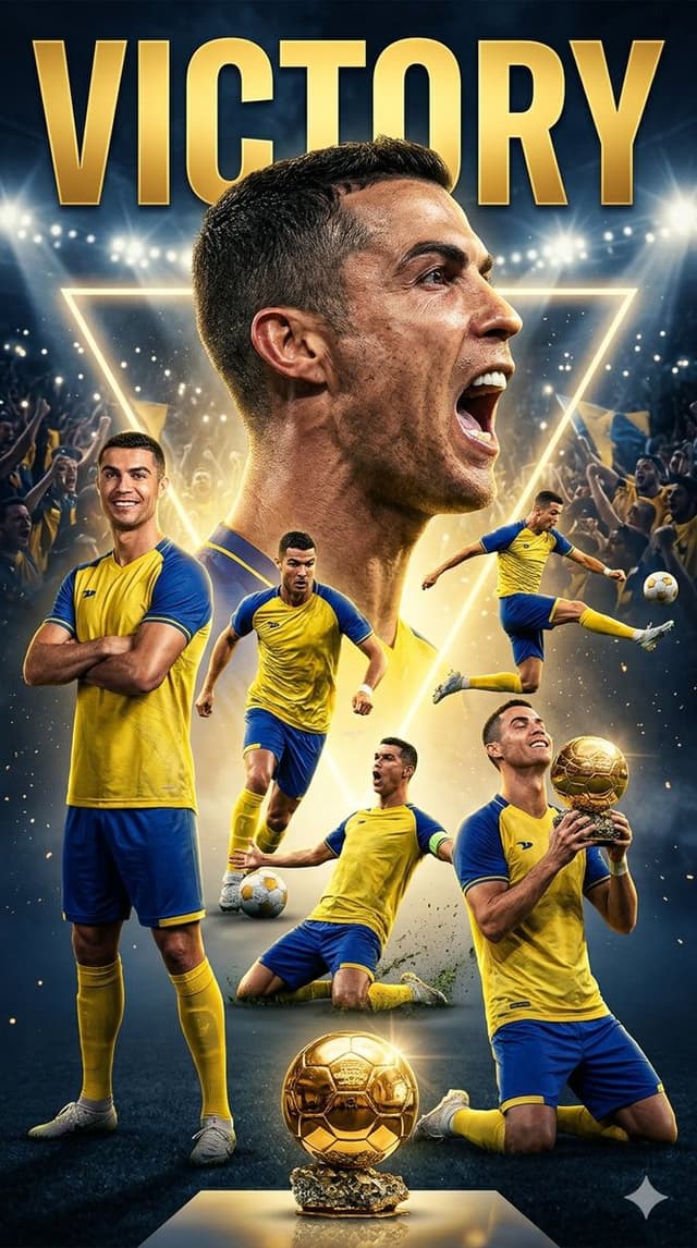 Cristiano Ronaldo Victory Poster — output