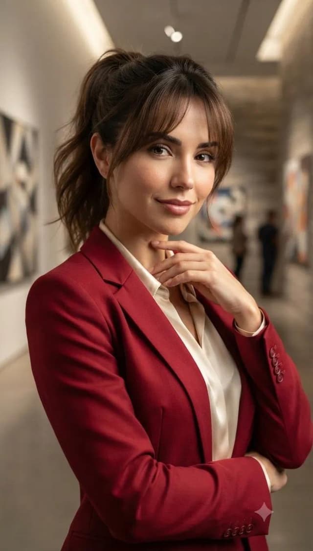 Profile / Avatar - Elegant Portrait in Art Gallery — output