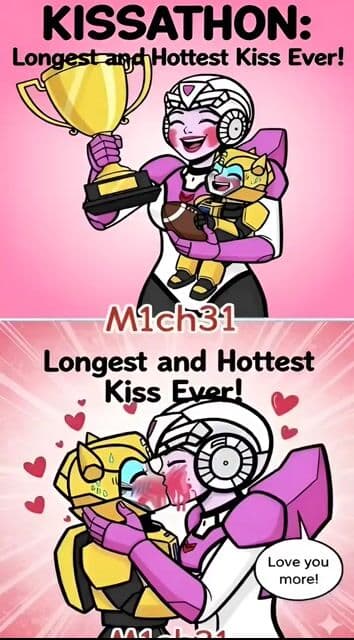 Arcee and Bumblebee Kissathon — cover