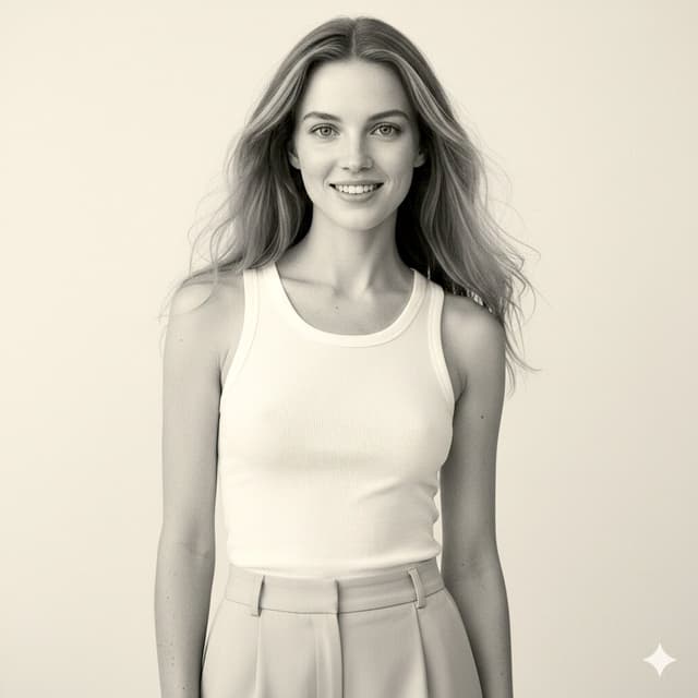 Social Media Post - Realistic Black-and-White Studio Portrait Prompt — output