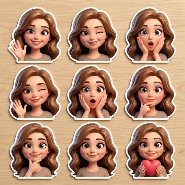 Profile / Avatar - Pixar-Style Avatar Stickers with Identity Lock — output