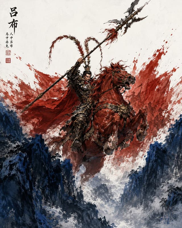 Comic / Storyboard - Lu Bu Ink Wash Warrior — output
