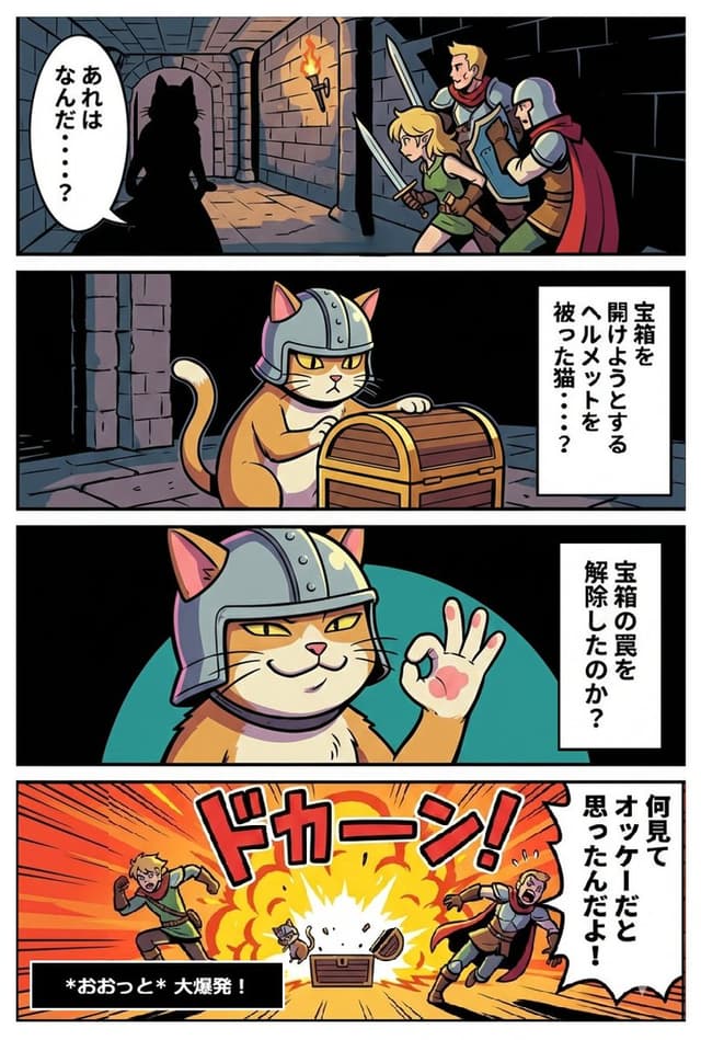 Comic / Storyboard - Wizardry x Genba Neko Collaboration Image — output