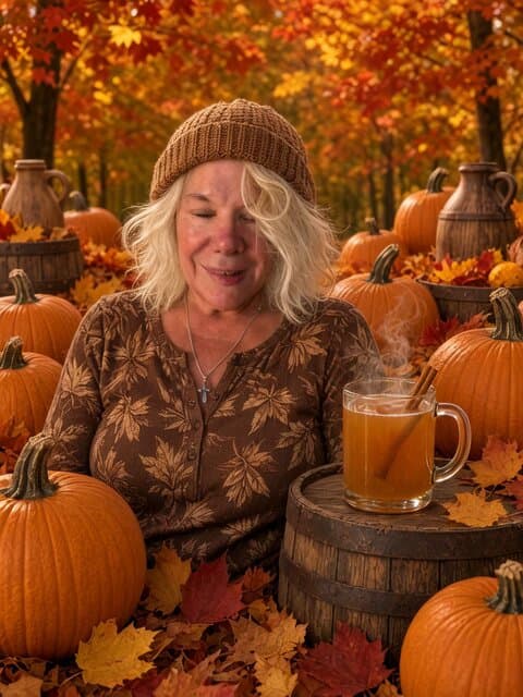 Grok Imagine Video Prompt: Fall Background Edit