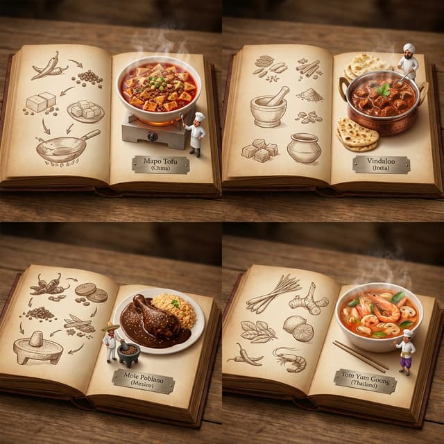 Infographic / Edu Visual - 2x2 Grid Pop-Up Cookbook Diorama Prompt for Nano Banana — output