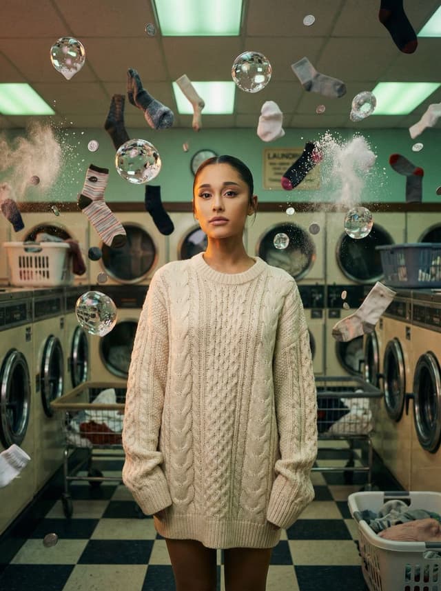 Social Media Post - Zero-G Laundromat: Surreal Fashion Editorial — output