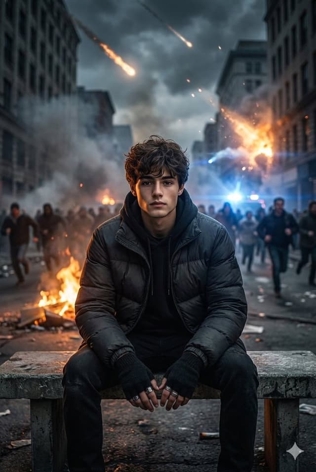 Cinematic Urban Apocalypse Portrait Prompt — output