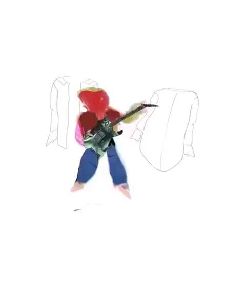 Doves in White Stripes music video style — cover
