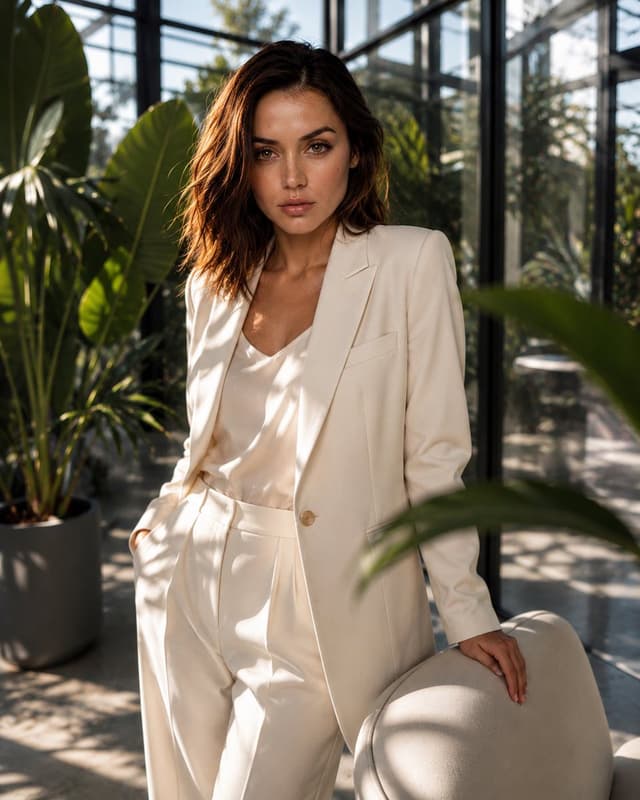 Profile / Avatar - Luxury Glasshouse Editorial Portrait — output