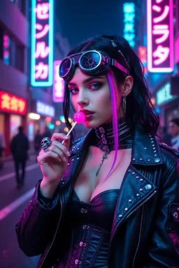 Cyberpunk Simulation Senses and Lollipop — cover