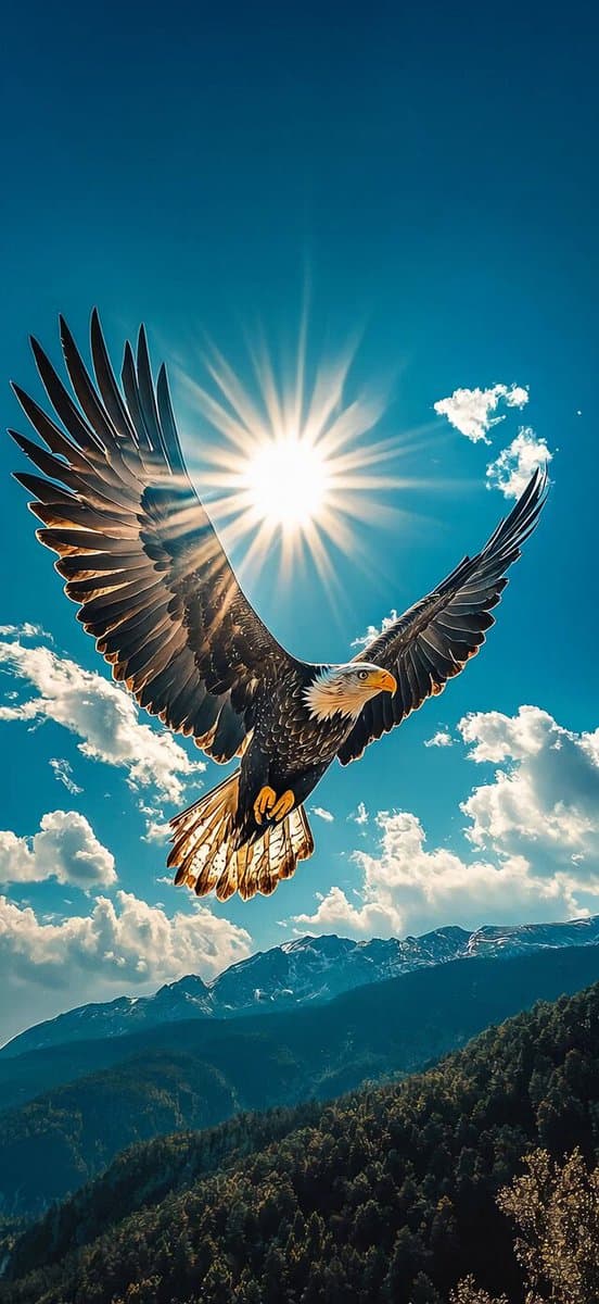 Eagle Fishing POV Video Sequence
