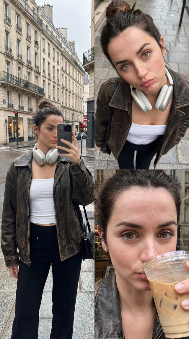 Social Media Post - Forensic-Level Digital Twin of Ana de Armas in Triptych — output