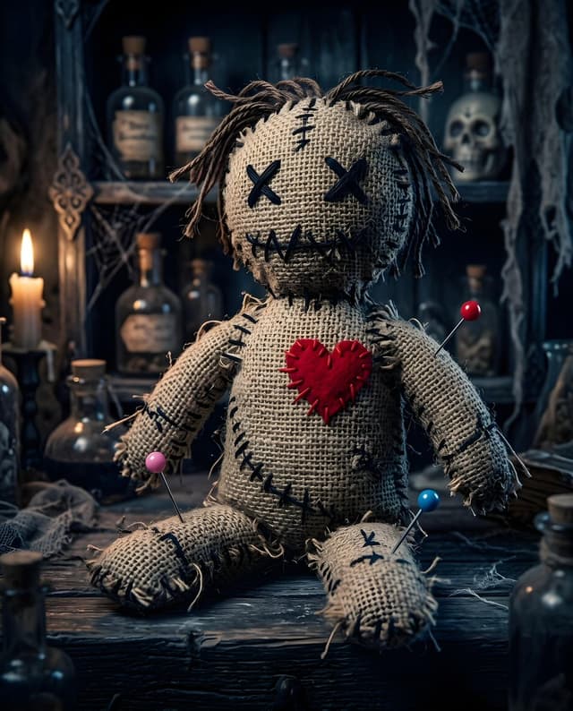 Game Asset - Stitched Burlap Voodoo Doll — output