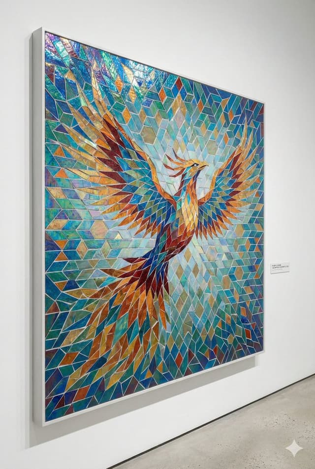 Geometric Mosaic Composition Prompt — output