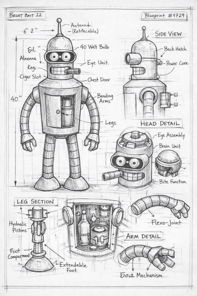 Pencil Sketch Schematic — output