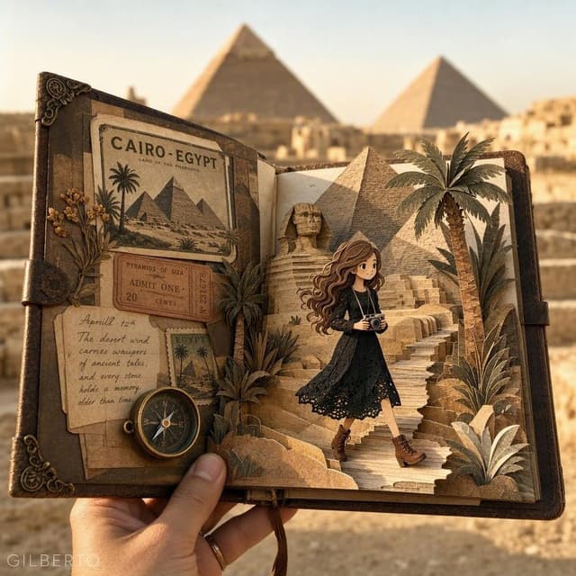 Social Media Post - 3D Paper Craft Travel Journal — output