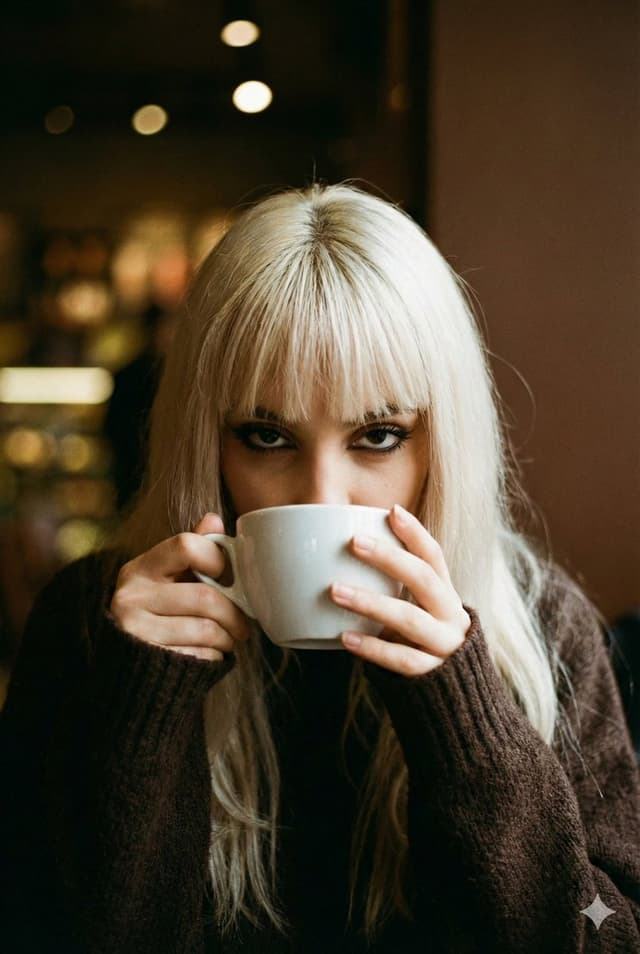 Social Media Post - Cinematic Melancholic Cafe Portrait — output