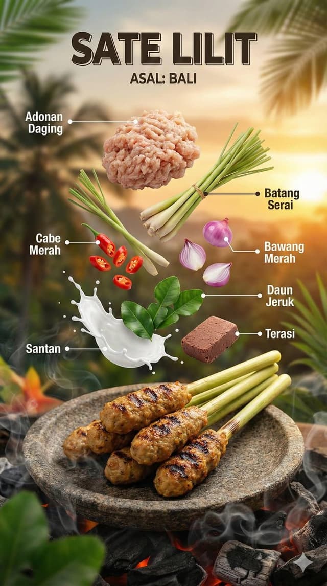 E-commerce Main Image - Ultra-realistic cinematic food photography of Indonesian dish — output