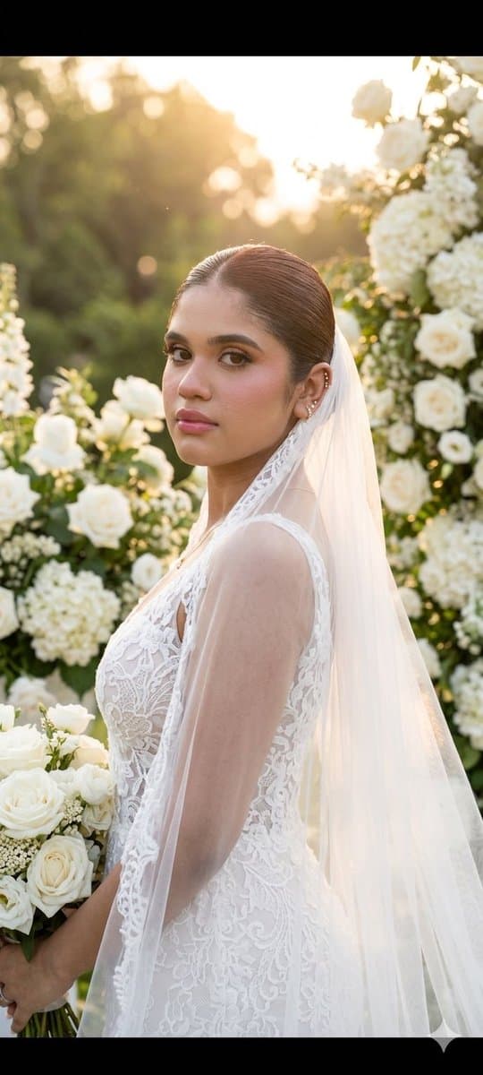 Profile / Avatar - Realistic Bridal Garden Portrait — output