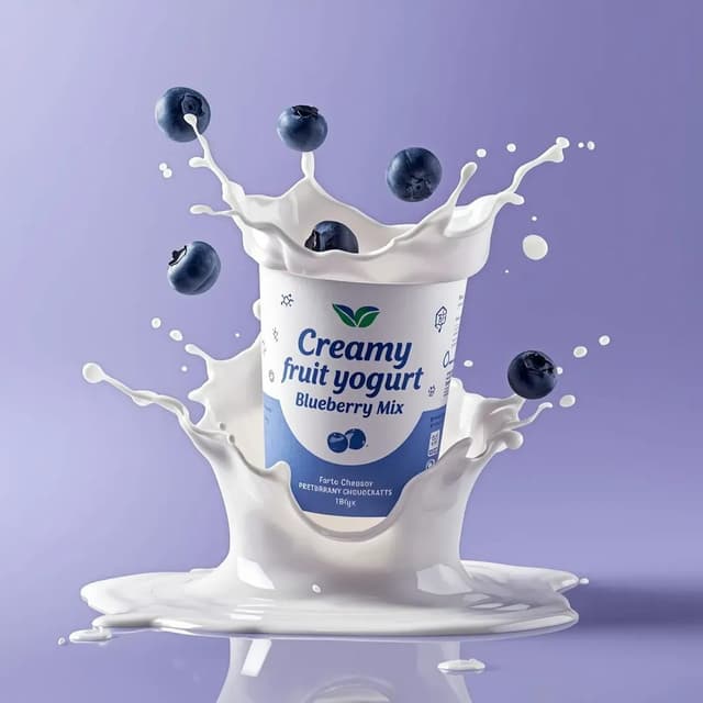 E-commerce Main Image - High-End Commercial Yogurt Product Photography Prompt — output