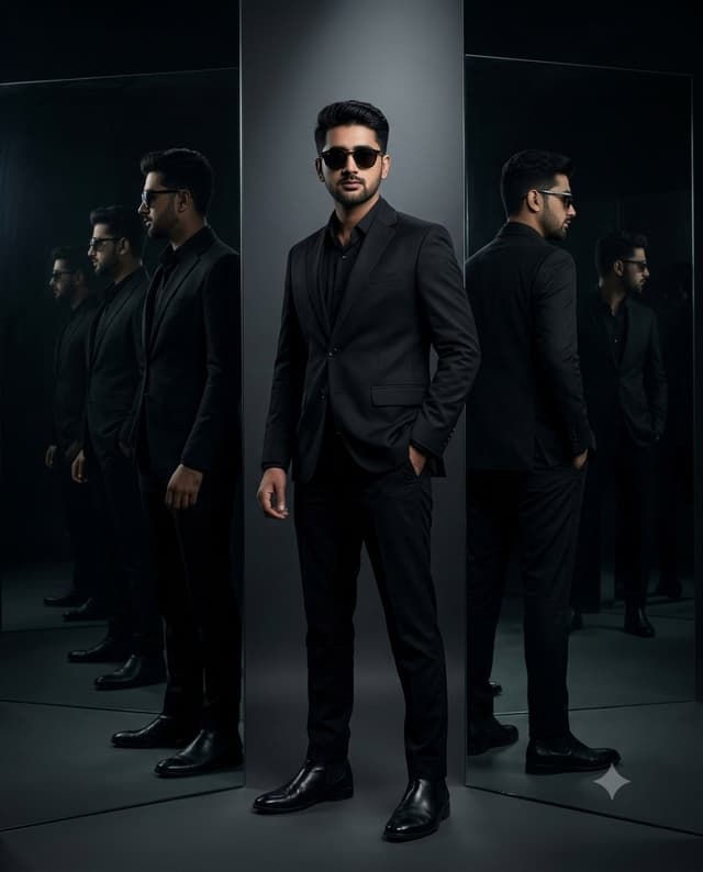 Profile / Avatar - Cinematic Mirror Reflection Portrait — output
