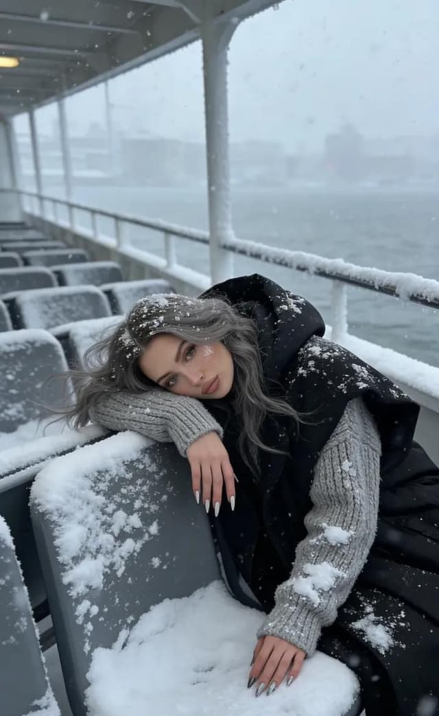 YouTube Thumbnail - Serene Winter Ferry Portrait — output
