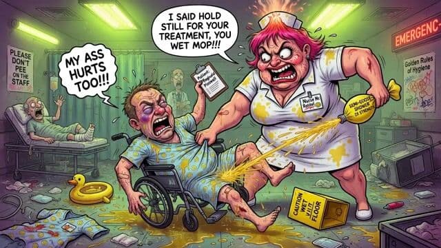 Chaotic hospital emergency room scene — cover