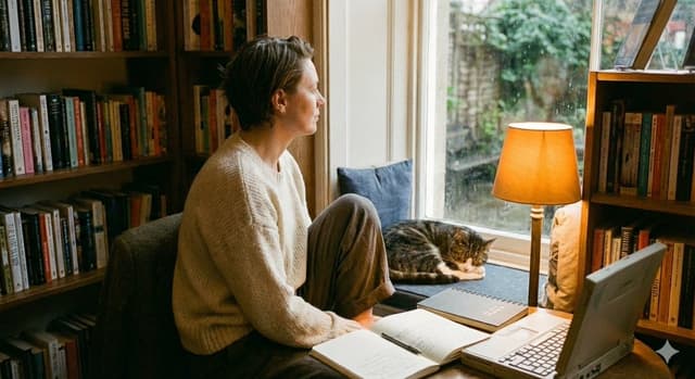 Cozy Cinematic Indoor Scene with Warm Lighting — output