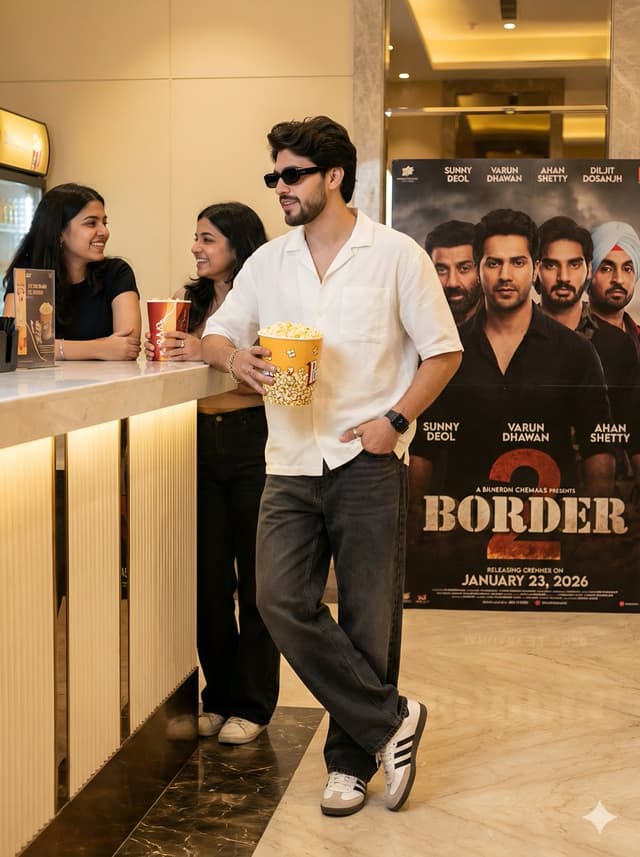 Poster / Flyer - Cinematic Portrait in a Luxury Cinema Lobby — output