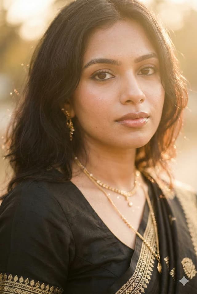 Soft Glam Close-Up Portrait Prompt (Indian Woman) — output