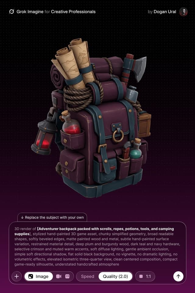 Game Asset - Stylized Hand-Painted 3D Game Asset — output