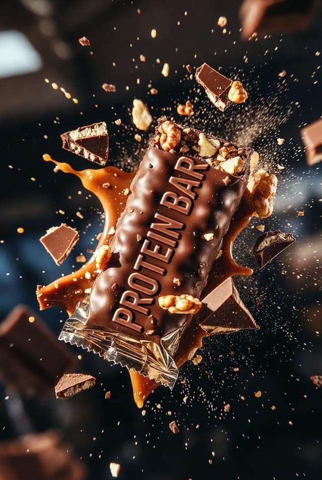 E-commerce Main Image - Ultra-cinematic Protein Bar Product Photography — output