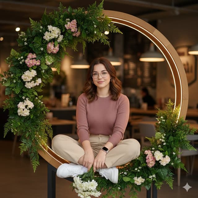Ultra-Realistic Café Portrait with Identity Lock — output