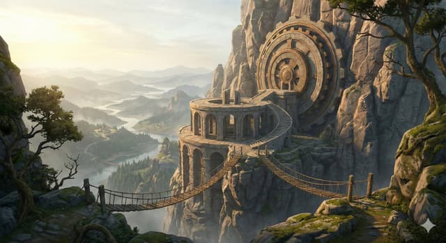 Game Asset - Cinematic Concept Art for Ancient Astronomical Observatory — output