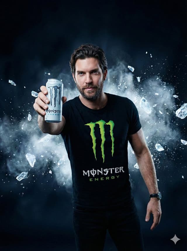 Hyper-Realistic Commercial Portrait for Monster Energy — output