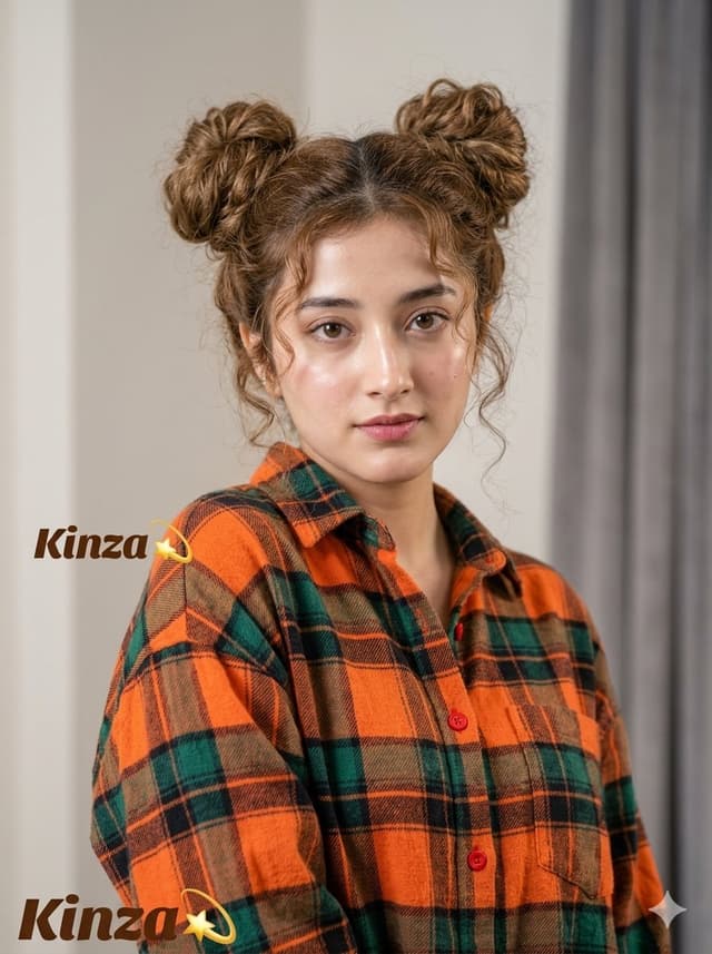 Profile / Avatar - Playful Space Buns Portrait — output