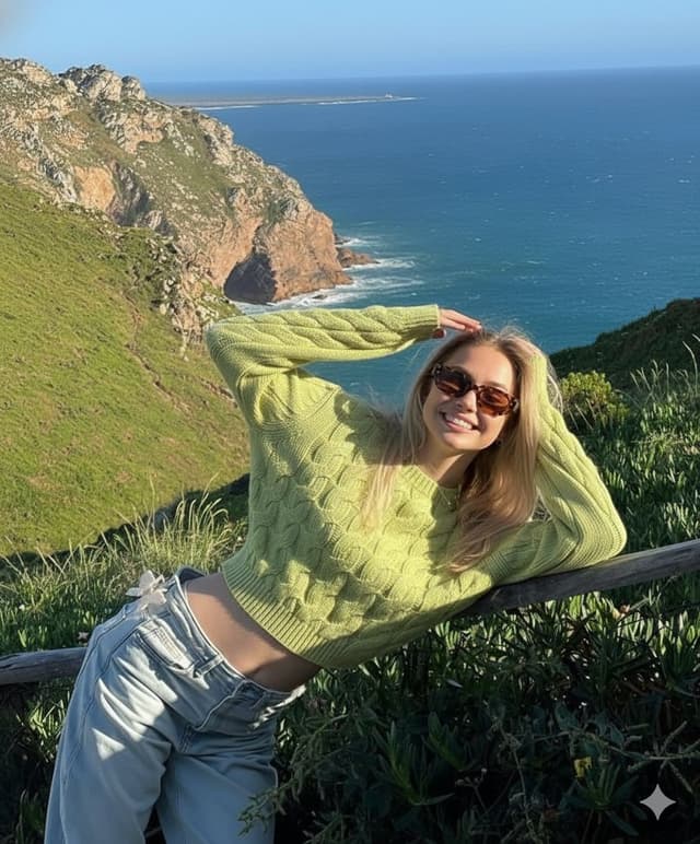 Product Marketing - Golden Hour Portrait on Coastal Cliff in South Africa — output
