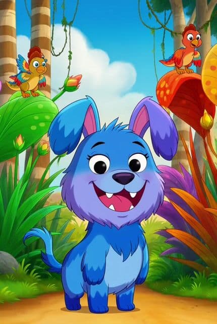 Cartoon Monster Dog Love Story Video Prompt — cover