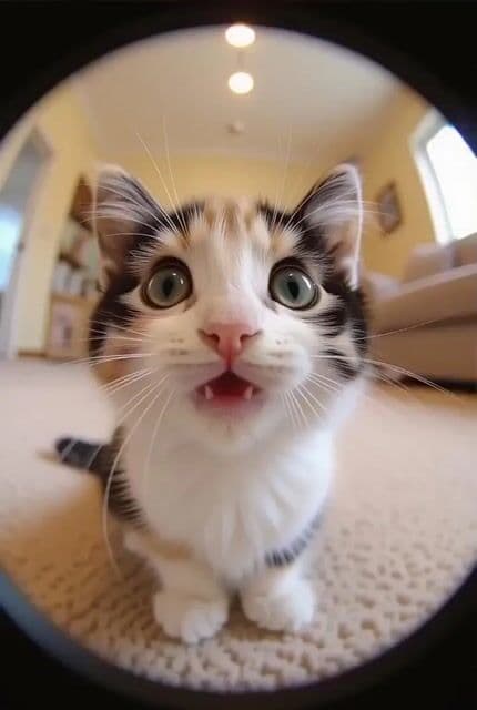 Excited cat movements video prompt — cover
