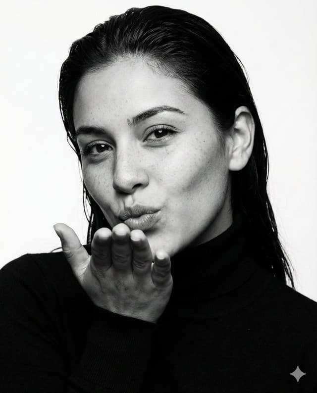 Profile / Avatar - Ultra-photorealistic black and white fashion portrait prompt — output