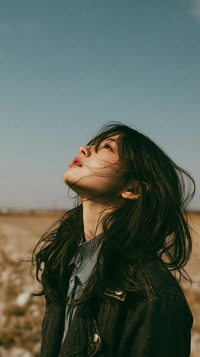 Social Media Post - Cinematic Asian Woman Meadow Portrait — output