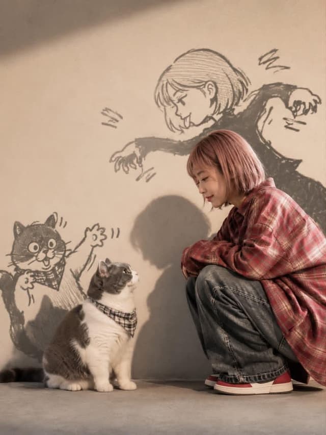 Comic / Storyboard - Anime Lifestyle Portrait with Manga Shadows — output